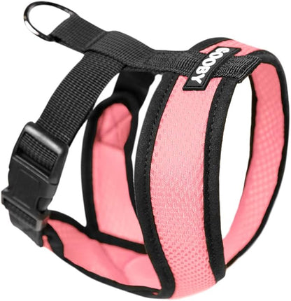 Gooby Comfort X Head in Harness - Pink, Large - No Pull Small Dog Harness Patented Choke-Free X Frame - Perfect on The Go Dog Harness for Medium Dogs No Pull or Small Dogs for Indoor and Outdoor Use Gooby