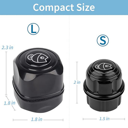 Pawfly Aquarium Magnetic Brush for Glass Fish Tanks 1.5 Inch Stain Scrubber Pads Cleaning Tool for 3/5 Inch Thick Fresh & Marine Aquariums up to 10 Gallons (Not for Acrylic & Plastic Tanks) Pawfly