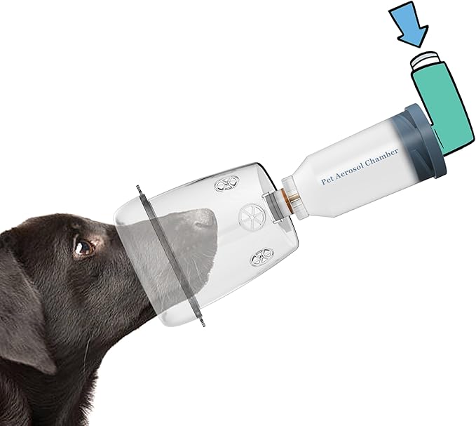 Canine Aerosol Chamber Inhaler Spacer for Cats, Dogs, Horse and Other Wildlife (M- Medium Dogs) WhaleSing