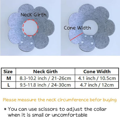 【4PCS】 Soft Cat Cone Collar,Adjustable Protective Collars for Pet Cat,Recovery cat E Collar, Anti-Bite Lick Wound Healing Soft cat Cones to Stop Licking cono para perro Cone for cat Cone Soft (L) MADCOAHLOO