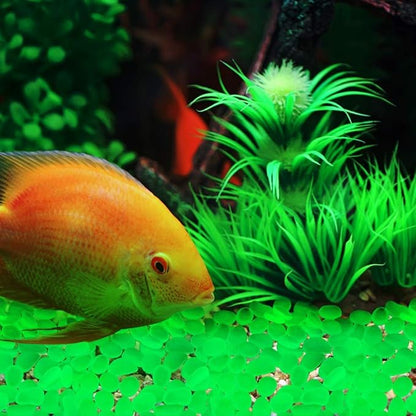 Oubest Glow in The Dark Pebbles/Glow Stones/Glowing Rocks Green Decor for Garden/Fish Tank/Aquarium/Walkway/Driveway/Plant Pots/Bonsai (200, Green) Outbest