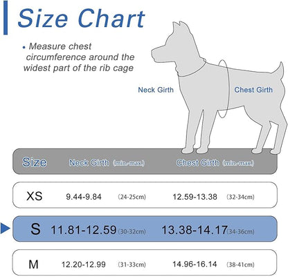 Dog Harness for Small Dogs, Small Dog Harness and Leash Set, Honeycomb Grid, Reflective Lightweight Harness & Anti-Twist Pet Lead,Dog Harness(Multi Color, Size: XS-S-M) (S, Sapphire Blue) PAWPICO