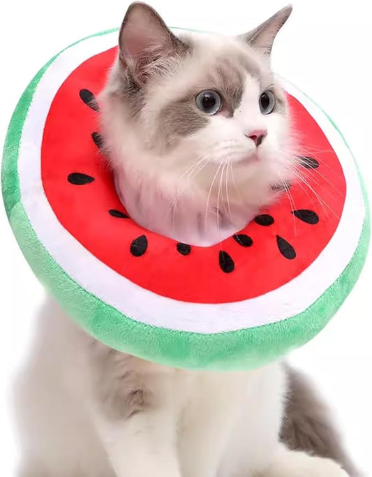 Cat Recovery Soft Collar, Waterproof Soft Recovery Collar. Anti-bite and Anti-Lick Wound Healing Safe Adjustable Elizabethan Collar.(M) PAWPICO