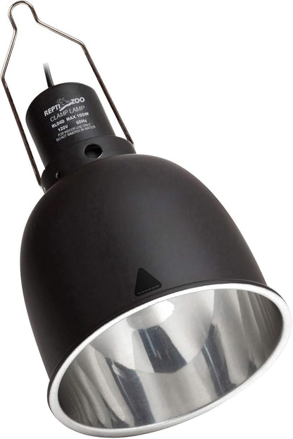 REPTI ZOO 5.5 Inch Deep Dome Lamp Cap Lamp Fixture,Optical Reflection Cover for Reptile Glass Terrariums REPTIZOO