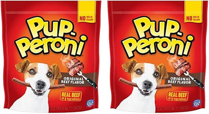Pup-Peroni Dog Treats, Original Beef Flavor, 38 Ounce, Made with Real Beef (Pack of 2) - PAWPICO