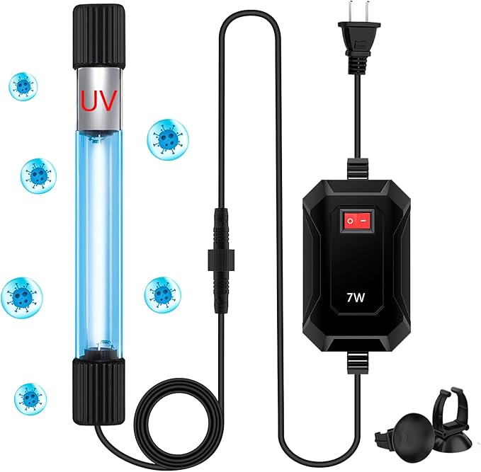 TAISHAN Aquarium Clean Light，13W & 11W & 9 W & 7 W & 5 W & 3 W Algae Removal Light with Timer,Aquarium Water Clean Green Clear Waterproof Clean Light for Fish Tank,Pond,Swimming Pool TAISHAN