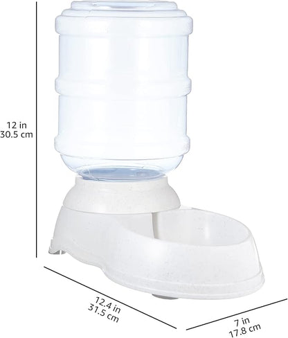 Amazon Basics Gravity Pet Water Dispenser for Cat, Dog, 1 Gallon Capacity, Gray - PAWPICO