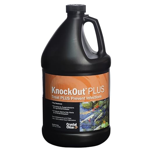 CrystalClear Knockout Plus All Natural Fish Treatment - 1 Gallon CrystalClear