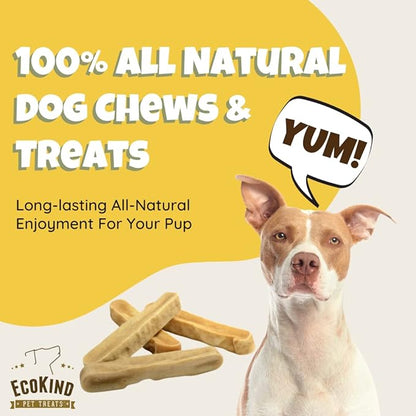 EcoKind Premium Gold Yak Cheese Himalayan Dog Chews, Healthy Dog Treats for Small Dogs, High Protein, All Natural, Long-Lasting Chew, Small - 8 Chews - PAWPICO