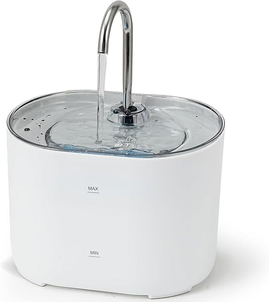 Cat Water Fountain,74oz/2.2L Cat Automatic Water Fountain with a Detachable Water Tank,Pet Water Dispenser for Cats,Dogs,Quiet Pump Inside - PAWPICO