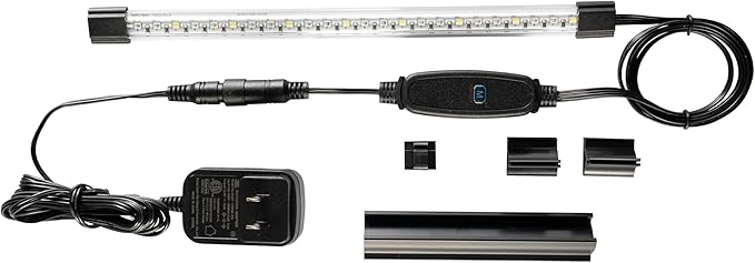 GloFish 10 Inch LED Light Stick - White, Blue and, Magenta Aquarium Lights - Tank Sizes Up to 20 Gallons GloFish