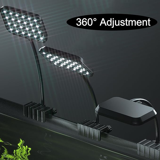 Carefree Fish Aquarium LED Light RA 92 USB 5V Fish Tank Clip Light 5730 8W 2PCS Bewatermyfriend