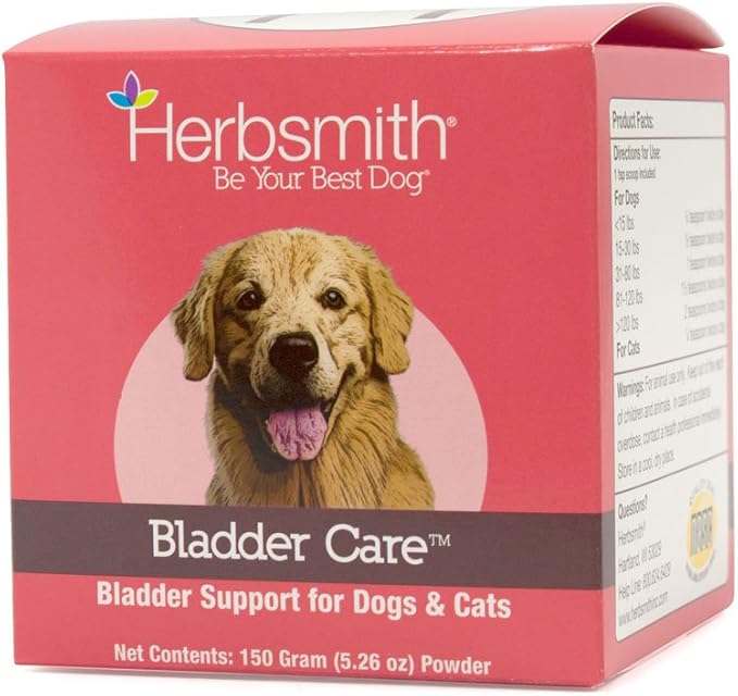 Herbsmith Bladder Care for Cats and Dogs – Maintains Urinary Health for Dogs and Cats – Dog and Cat Kidney Support – 150g Powder Herbsmith