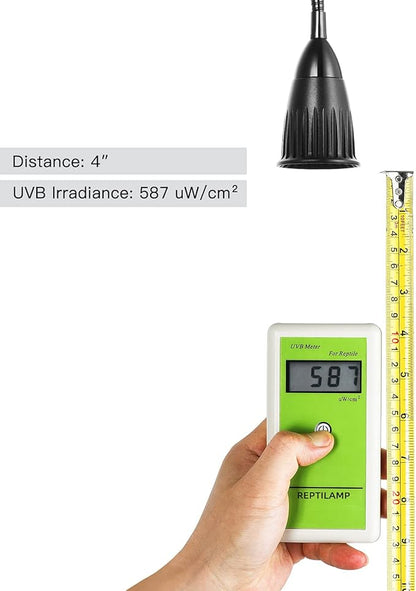 UVA UVB Reptile Light Lamp, R6225 UV LED Replacement for 26 Watts UVB10.0 CFL Bulb REPTILAMP