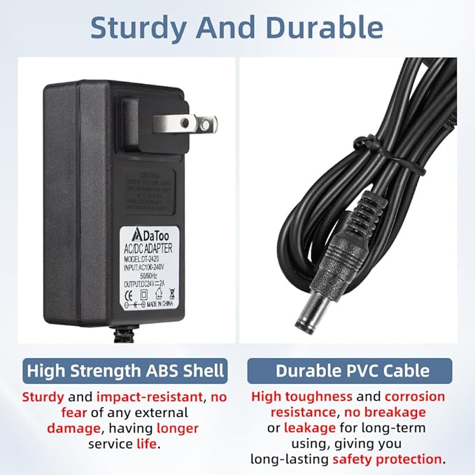 Aquarium Light LED Power Adapter AC 100-240V DC 24V 2A Replacement Power Adapter Fish Tank Light Power Supply Converter with Indicator Light DaToo