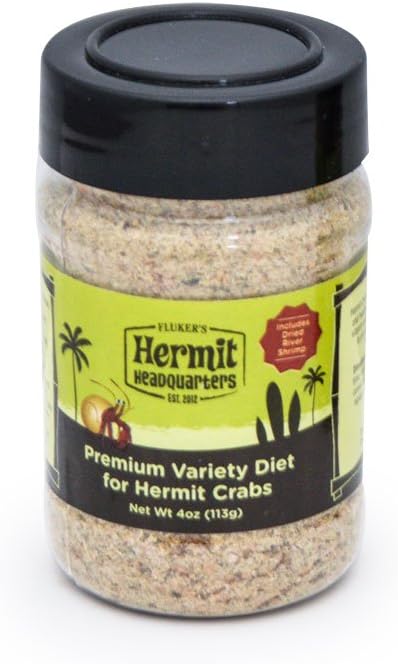 Fluker's Premium Variety Diet, Food for Hermit Crabs 4 oz Flukers