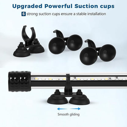 Tatub 36'' Submersible Aquarium Light with 3 Lighting Modes,12.7W Full Spectrum Led Fish Tank Light with 10 Levels of Brightness,Underwater Aquarium Lights for Fish Tank with Timer Auto On/Off Tatub