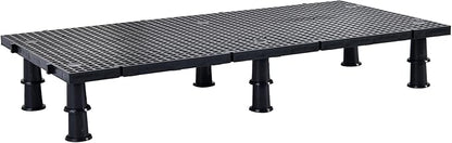 ALEGI Plastic Grid Divider Tray Egg Crate Louvre Aquarium Fish Tank Bottom Isolation with Bracket (4pcs Black) ALEGIAquarium