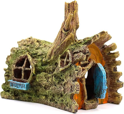 fazhongfa Fish Tank Decorations Betta House Hide Cave Aquarium Ornament Small and Medium Fish Accessories Fish Resin Toys Hideouts Aquarium Backgrounds fazhongfa