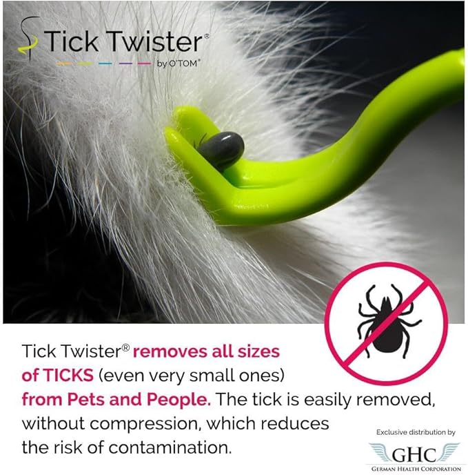 Tick Remover for Dogs and Human - Made in France - Tick Puller for Humans and Dogs - 3 Different Sizes - Dog Tick Removal Tool - Also for All Other Pets - Tick Nipper in Tick+Twister