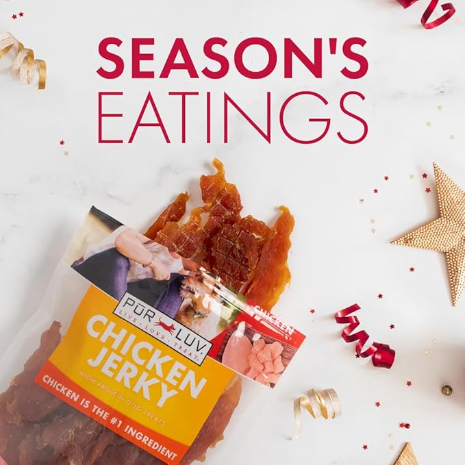 Dog Treats, Chicken Jerky for Dogs, Made with 100% Real Chicken Breast, 32 Ounces, Healthy, Easily Digestible, Long-Lasting, High Protein Dog Treat, Satisfies Dog's Urge to Chew - PAWPICO