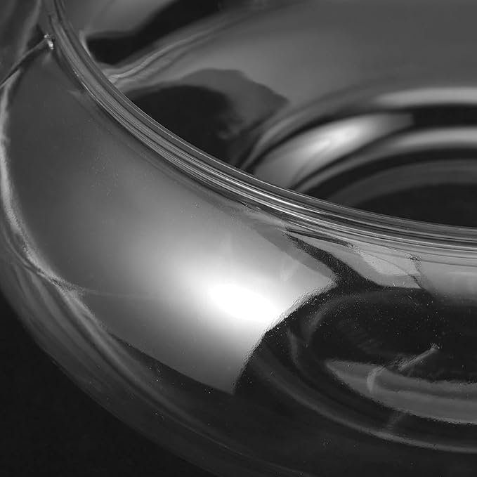Clear Fish Bowl Vase Bubble Bowl Round Shallow Planter Plastic Container Fish Bowl Aquatic Plant Pot Daffodil Pot Hydroponic Planter Fish Tank Aquarium Bowl PAWPICO