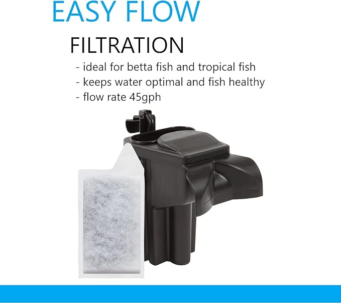 Koller Products Plastic 6-Gallon AquaView 360 Aquarium Kit for Tropical Fish, Betta Fish with LED Lighting and Power Filter Clear, 4-Piece Set DISCOVERTHEEXCITINGWORLDOFKEEPINGTROPICALFISH