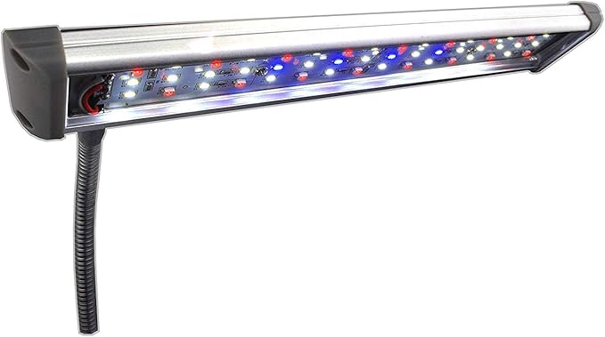 Finnex FugeRay Planted+ Aquarium LED Light Plus Moonlights, Cliplight, Silver Finnex