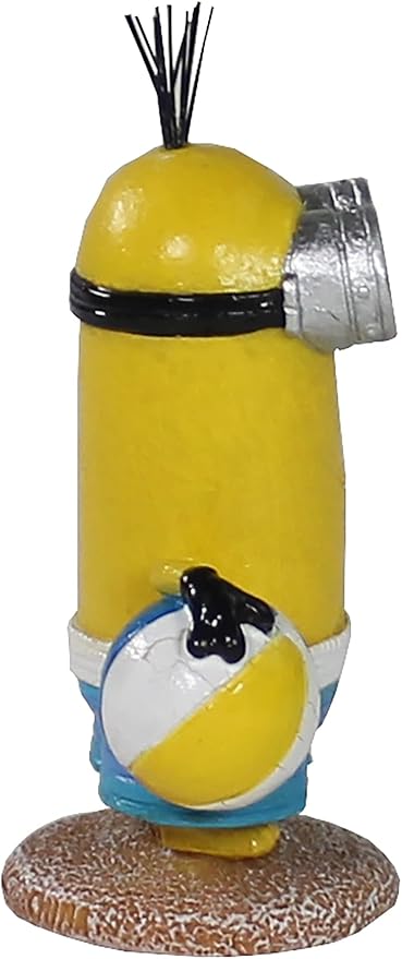 Penn-Plax Minions Officially Licensed 3-Piece Aquarium Ornament Bundle – Includes Kevin, Stuart, and Bob – Beach Themed – Small Penn-Plax