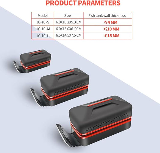 Aquarium Brush Strong Magnetic Brush Floating Magnetic Aquarium Brush, Fish Tank Cleaner, Scrubber & Scraper Aquarium Cleaning Tools, Floating Fish Tank Cleaner (L) SVECKE