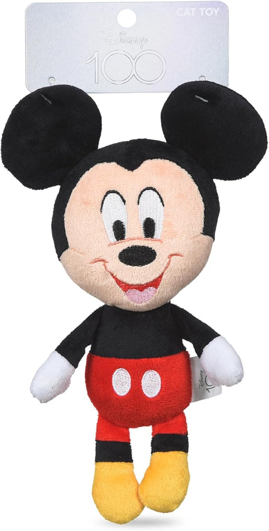 Mickey Mouse Cat Kicker Toy with Catnip, 9in | Disney Cat Toys | Fun Cat Kicker Style Plush Toy with Catnip and Crinkle for Cats Inspired by Disney Mickey and Friends - PAWPICO
