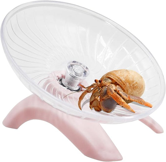 Hermit Crabs Wheel Toy, Hamster Running Wheel Toys, Small Animals Cage Accessory, Tank Accessory, Suitable for Hermit Crab Hamster Rat Oooct