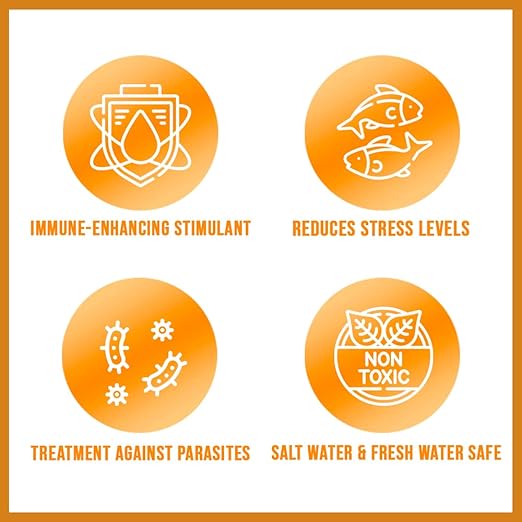 MICROBE-LIFT HERB16 Herbtana Immune Booster and Natural Parasite Remover for Freshwater and Saltwater Home Aquariums and Fish Tanks, 16 Ounces Microbe-Lift