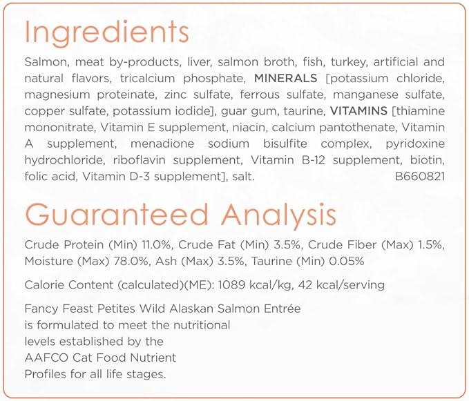 Fancy Feast Gourmet Grain-Free Meals Wet Cat Food Pate and Gravy Petites 10 Twin Pack Trays, 20 Servings (Wild Alaskan Salmon Pate) - PAWPICO