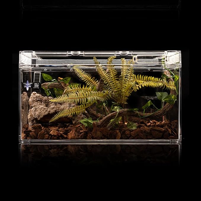 Reptile Simulation Rock Cave Hideouts Terrarium Habitat Décor Bearded Dragon Hideout for Turtles Lizards Snakes Crab (Medium) LUCOSIU