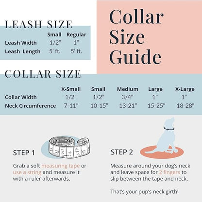 Lucky Love Dog Collar, Cute Winter Dog Collars for Large Dogs, Blue Snowflake Dog Collar for Male and Female Dogs, Part of Purchase Donated to Dog Rescue - (Winterblue Collar, L) LuckyLoveDog