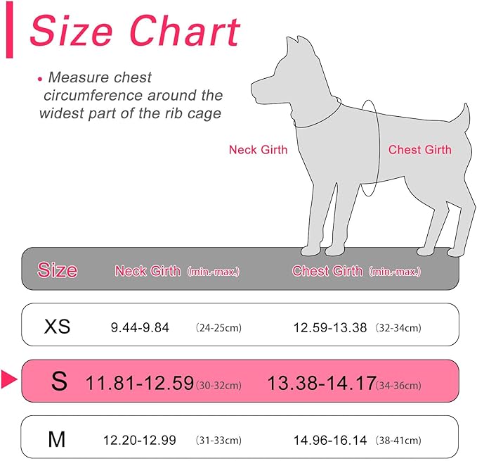 Dog Harness for Small Dogs, Small Dog Harness and Leash Set, Honeycomb Grid, Reflective Lightweight Harness & Anti-Twist Pet Lead,Dog Harness(Multi Color, Size: XS-S-M) (S, Rose red) PAWPICO