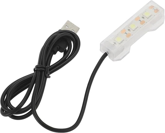 Mini Aquarium Lamp, USB Aquarium Light, LED Desktop Fish Tank Light, Small Decoration Aquarium Light, Aquarium Accessories, White Light CAPASTEC