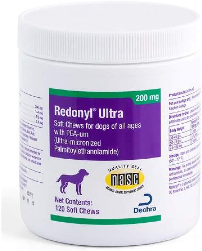 Dechra Redonyl Ultra Soft Chews 200 mg for Dogs 120 Count Dechra