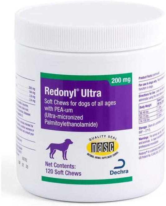 Dechra Redonyl Ultra Soft Chews 200 mg for Dogs 120 Count Dechra