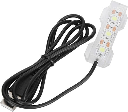 Small Aquarium Light, USB Desktop Fish Planted Tank Water Plant Mini Decoration Submersible Led Lamp Underwater Full Spectrum Used for Freshwater Saltwater Micro Landscape Daily Lighting Tiiyee