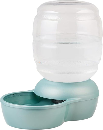 Petmate Replendish Automatic Gravity Waterer for Cats and Dogs, BPA-Free, No Batteries Required, Includes Charcoal Filter, 4 Gallons,Green, Made in USA - PAWPICO