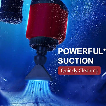 Aquarium Gravel Cleaner Siphon Kit, 6 in 1 Automatic Fish Tank Cleaning Tools Electric Removable Vacuum Water Changer for Changing Water/Removing Detritus/Washing Sands Carzos