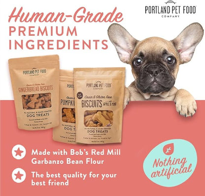 Portland Pet Food Company Apple & Mint Healthy Dog Treats - Grain-Free, Human-Grade, Apple Dog Treats - All Natural Dog Training Treats & Biscuits Made in the USA Only 1-Pack (5 oz) - PAWPICO