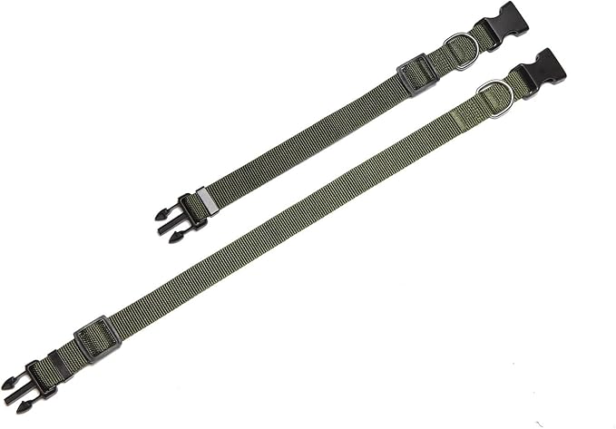Adjustable Nylon Dog Collar, pet Collar 1 Inch 3/4 Inch 5/8 Inch Wide, for Large Medium Small Dogs(5/8 Inch, Green) - PAWPICO