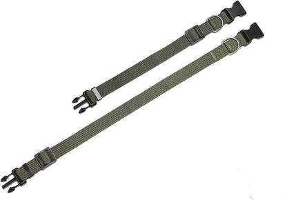Adjustable Nylon Dog Collar, pet Collar 1 Inch 3/4 Inch 5/8 Inch Wide, for Large Medium Small Dogs(5/8 Inch, Green) - PAWPICO