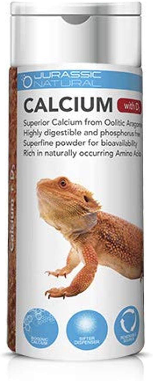 Reptile Calcium with D3 8OZ, White JurassicNatural