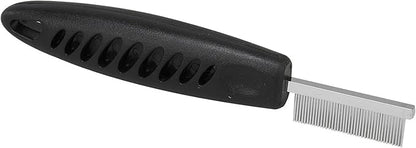 Master Grooming Tools Face & Finishing Combs — Ergonomic Combs for Grooming Dogs, 6¼", Black Master+Grooming+Tools