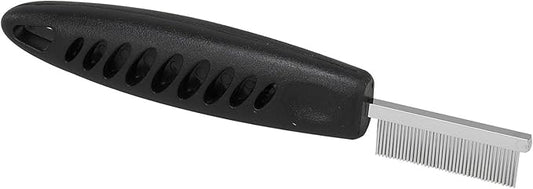 Master Grooming Tools Face & Finishing Combs — Ergonomic Combs for Grooming Dogs, 6¼", Black Master+Grooming+Tools