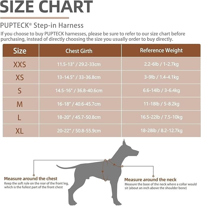PUPTECK Adjustable Dog Harness Collar and Leash Set Step in No Pull Pet Harness for Small Medium Dogs Puppy and Cats Outdoor Walking Running, Soft Mesh Padded Reflective Vest Harnesses, Red XL PUPTECK